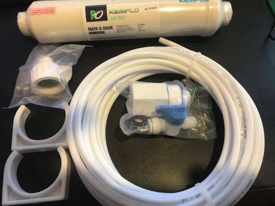 fridge or Freezer Water Filter Kit External complete kit for most brands without internal water filter,